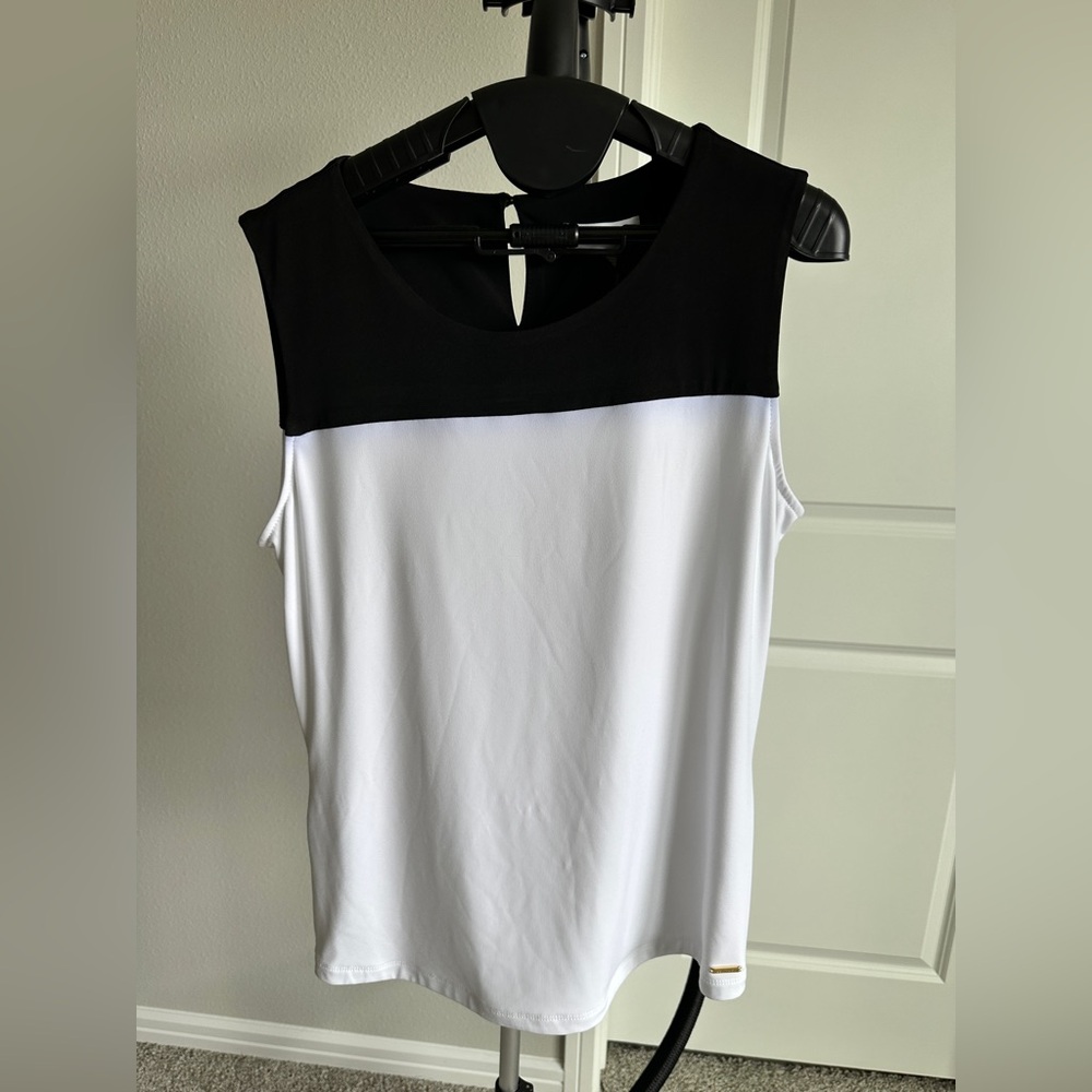 Calvin Klein black and white tank top